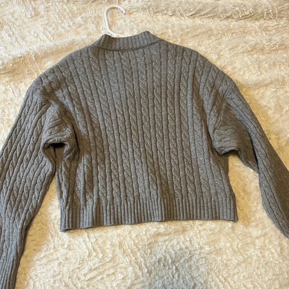 Jon & Anna Grey Cable Knit Sweater - Picture 2 of 3